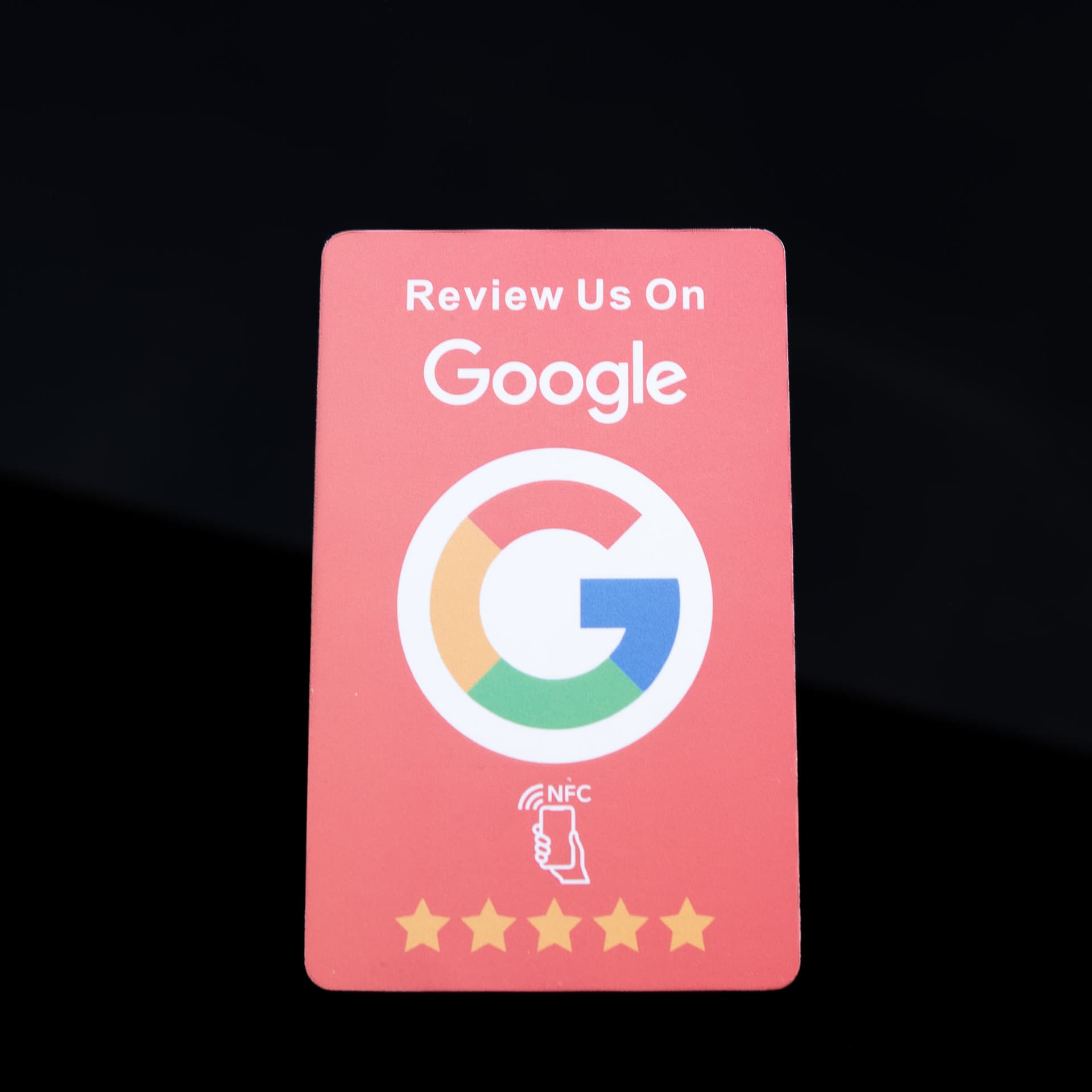 Google Review Card - Red